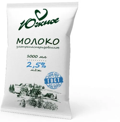 молоко «Южное»  ТФА м.д.ж. 2,5% в Ростове-на-Дону